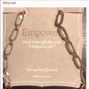 Thirty One textured chain link necklace